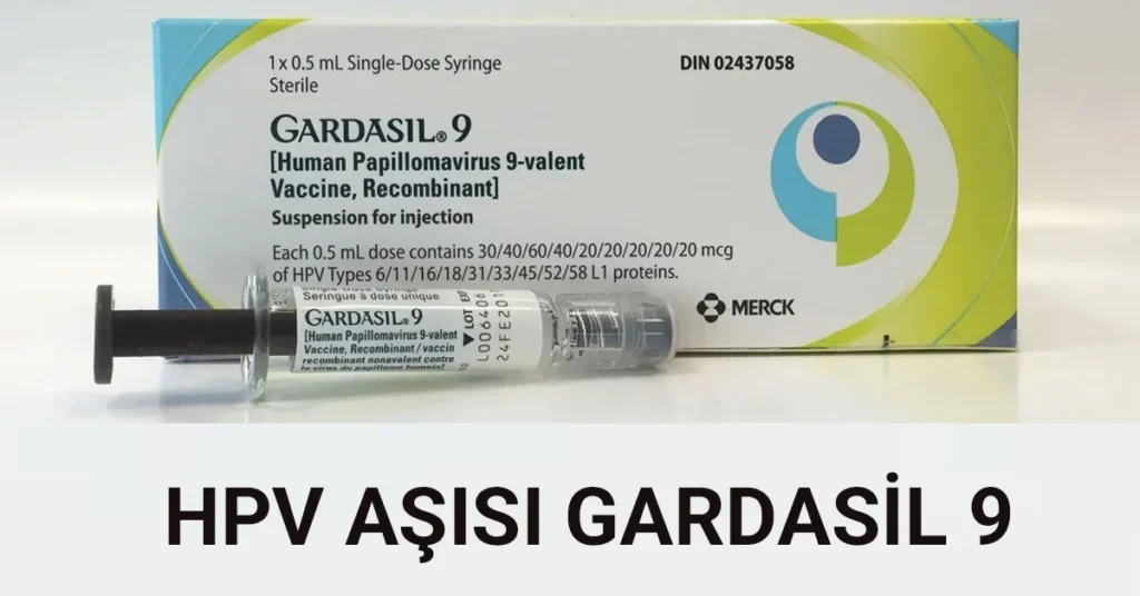 HPV aşısı gardasil 9 ile HPV'nin en riskli tiplerine karşı koruma sağlar.